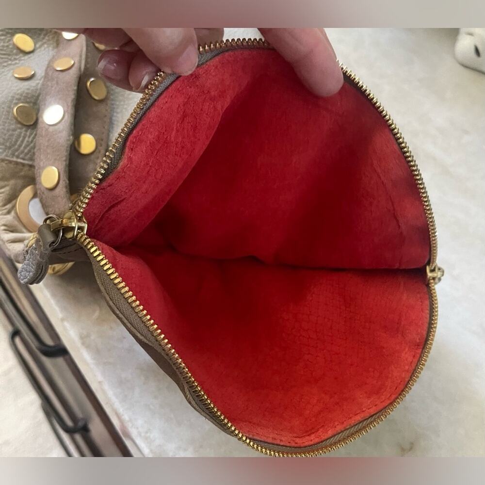 Hammitt “Corey” Taupe Crossbody Bag with brushed Gold Accents - Picture 8 of 12